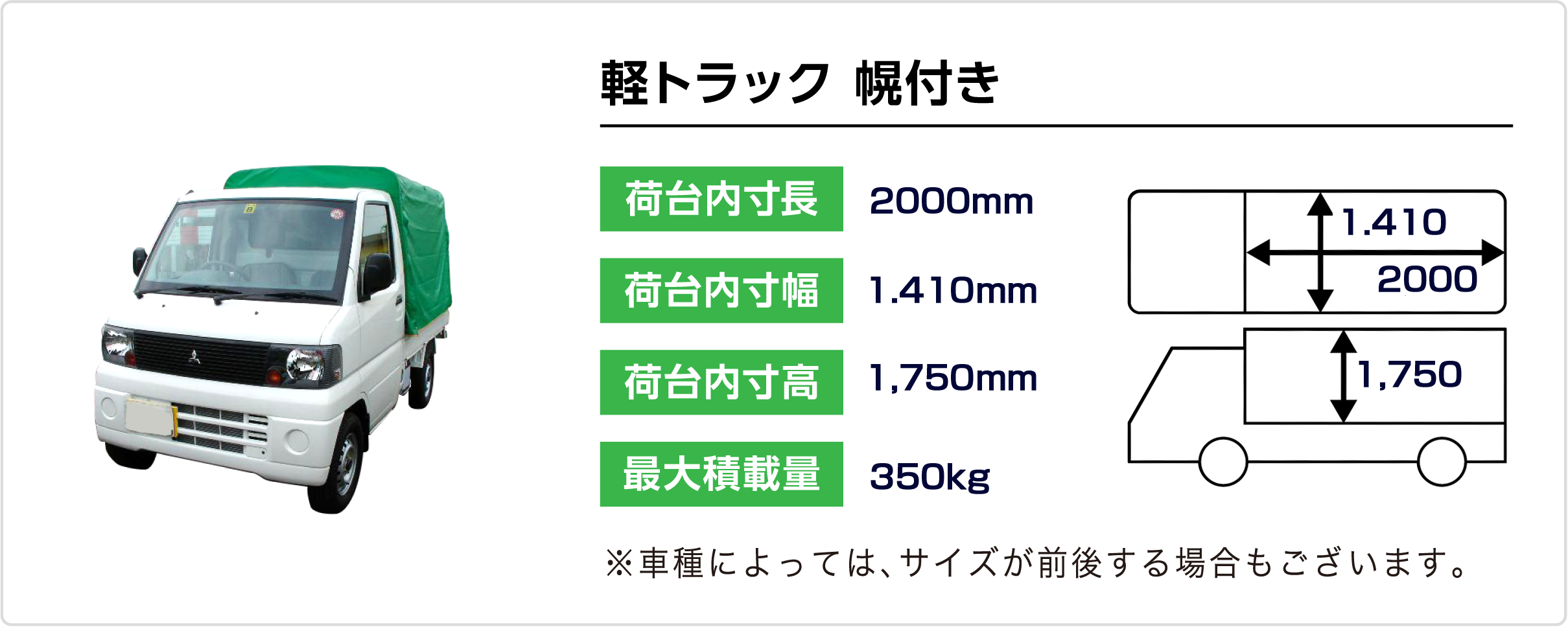 2t冷凍車ロング